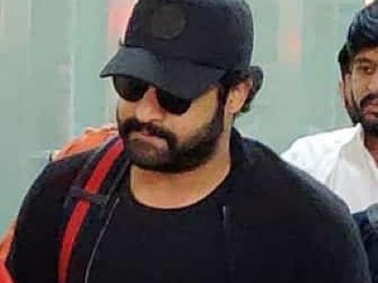 Jr Ntr Spotted At Shamshabad Airport